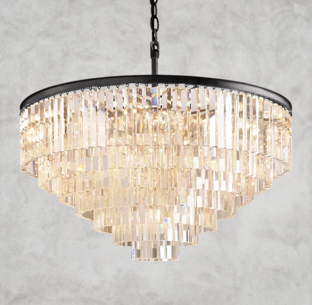 1920s Odeon Round Chandelier 20", 32", 44"
